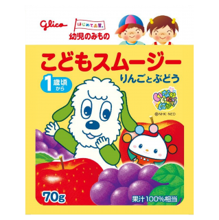 幼児のみもの こどもスムージー りんごとぶどう 70g 展開図